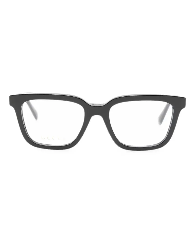 Gucci GG Brille mit eckigem Gestell - Schwarz Schwarz