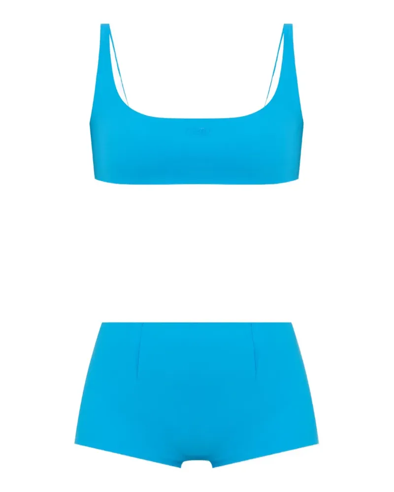 Maison Margiela logo-print bikini - Blau Blau