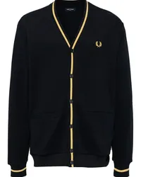 Fred Perry Cardigan mit Logo-Stickerei Blau