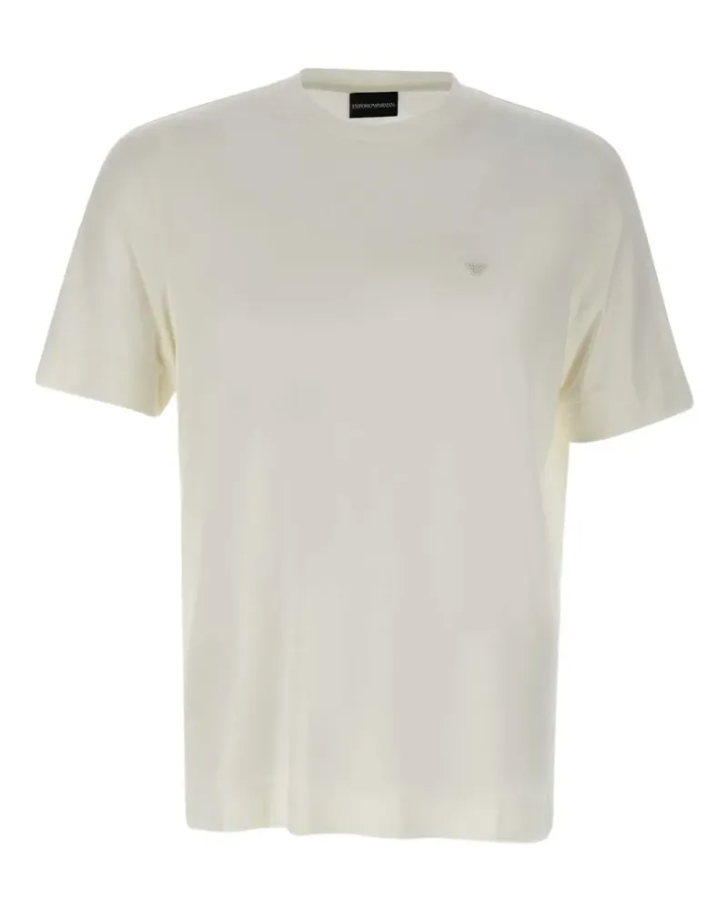 Emporio Armani Micro Eagle T-Shirt - Weiß Weiß