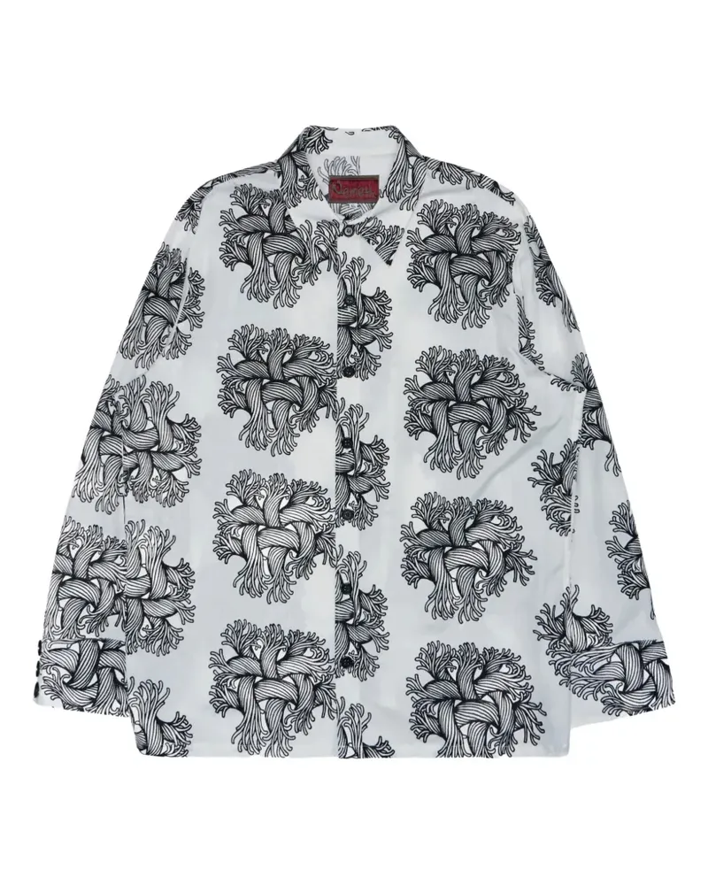NemeN rope-print shirt - Weiß Weiß