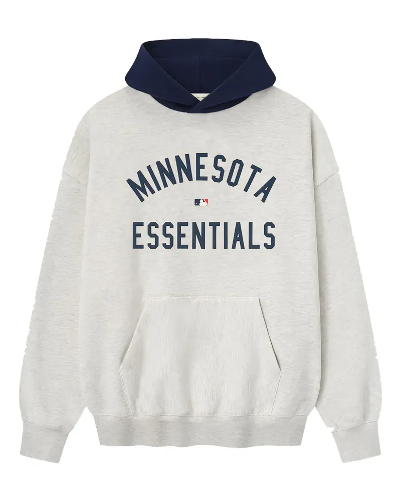 Fear of God x MLB Twins Hoodie mit Logo - Grau Grau