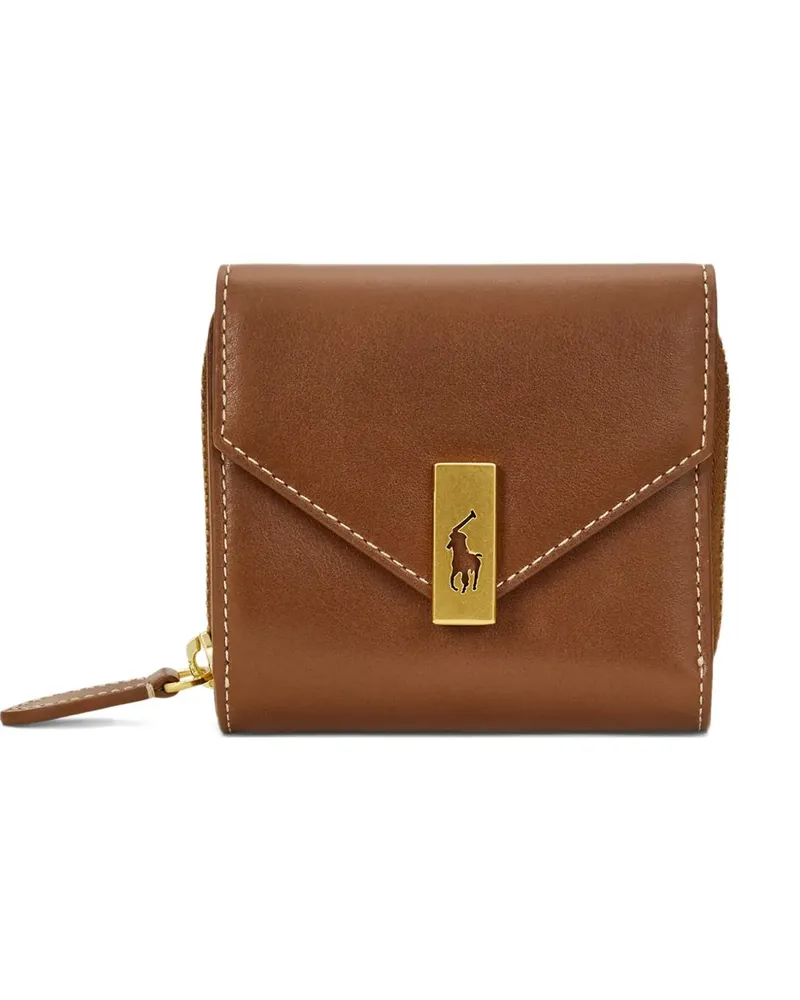Ralph Lauren Portemonnaie mit Klappe - Braun Braun