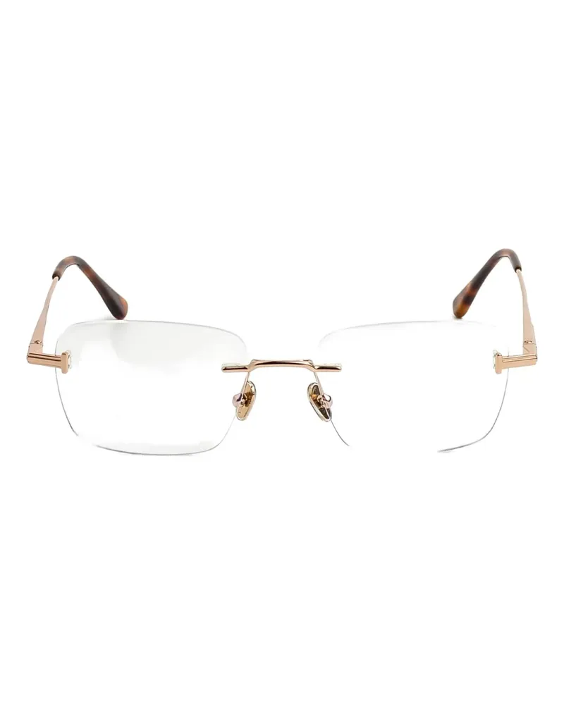 Tom Ford rectangle glasses - Gold Gold