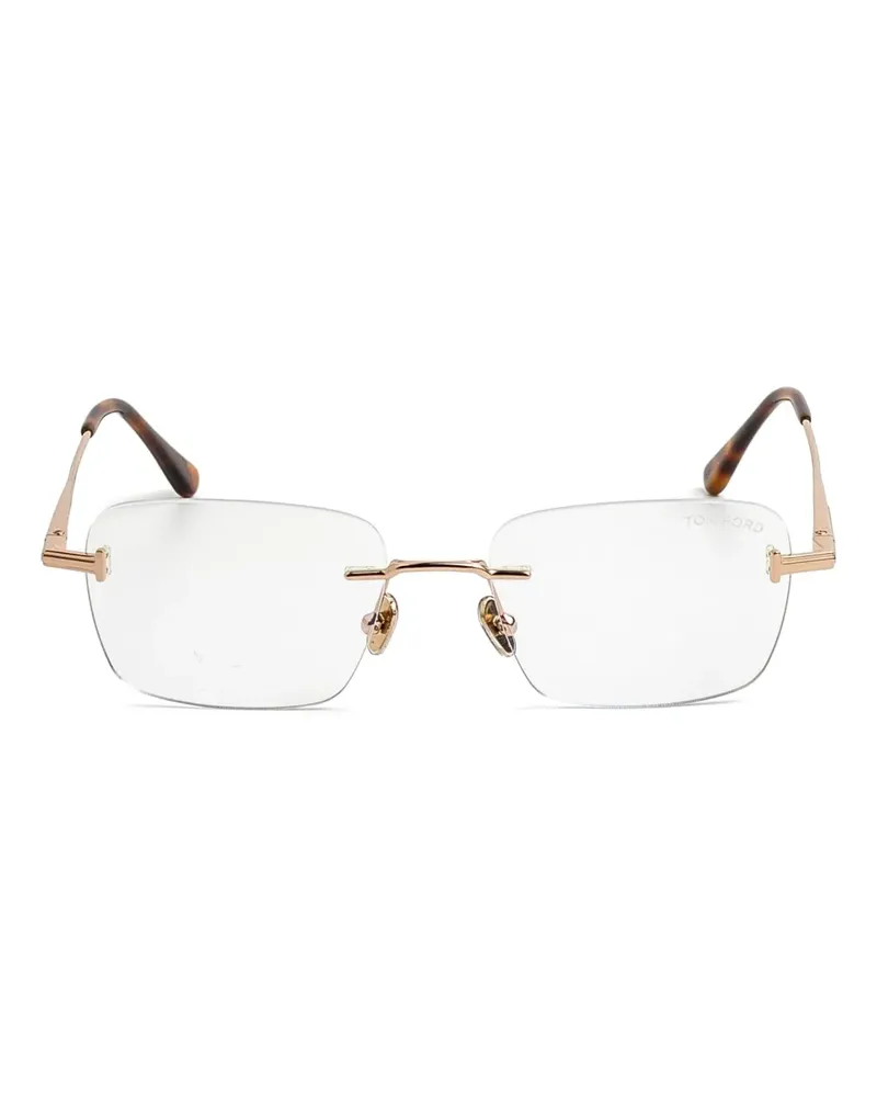 Tom Ford Eckige Brille - Gold Gold