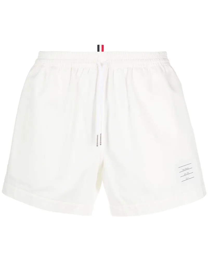 Thom Browne Shorts mit Kordelzug Weiß