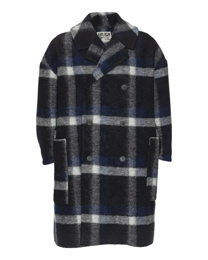 Henrik Vibskov Doppelreihiger Floating Oversized-Mantel - Blau Blau