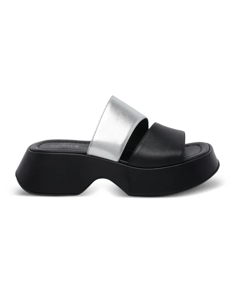 Vic Matié 55mm leather heeled sandals - Schwarz Schwarz