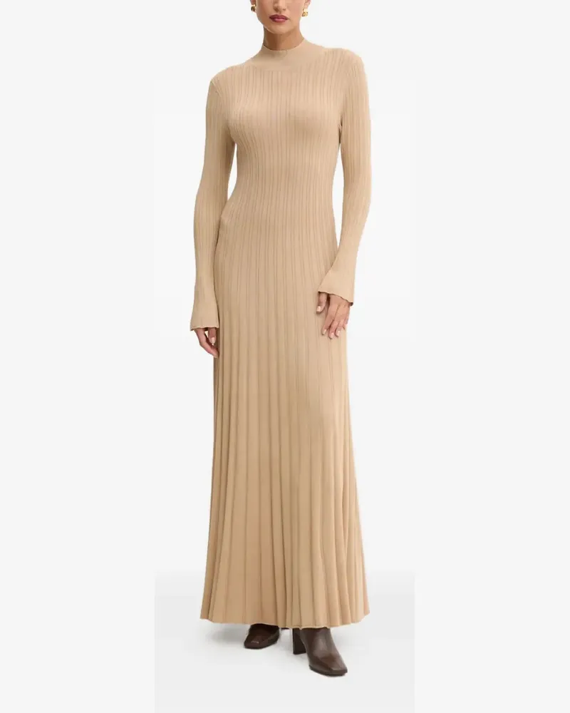 IVY & OAK Geripptes Maxikleid - Nude Nude