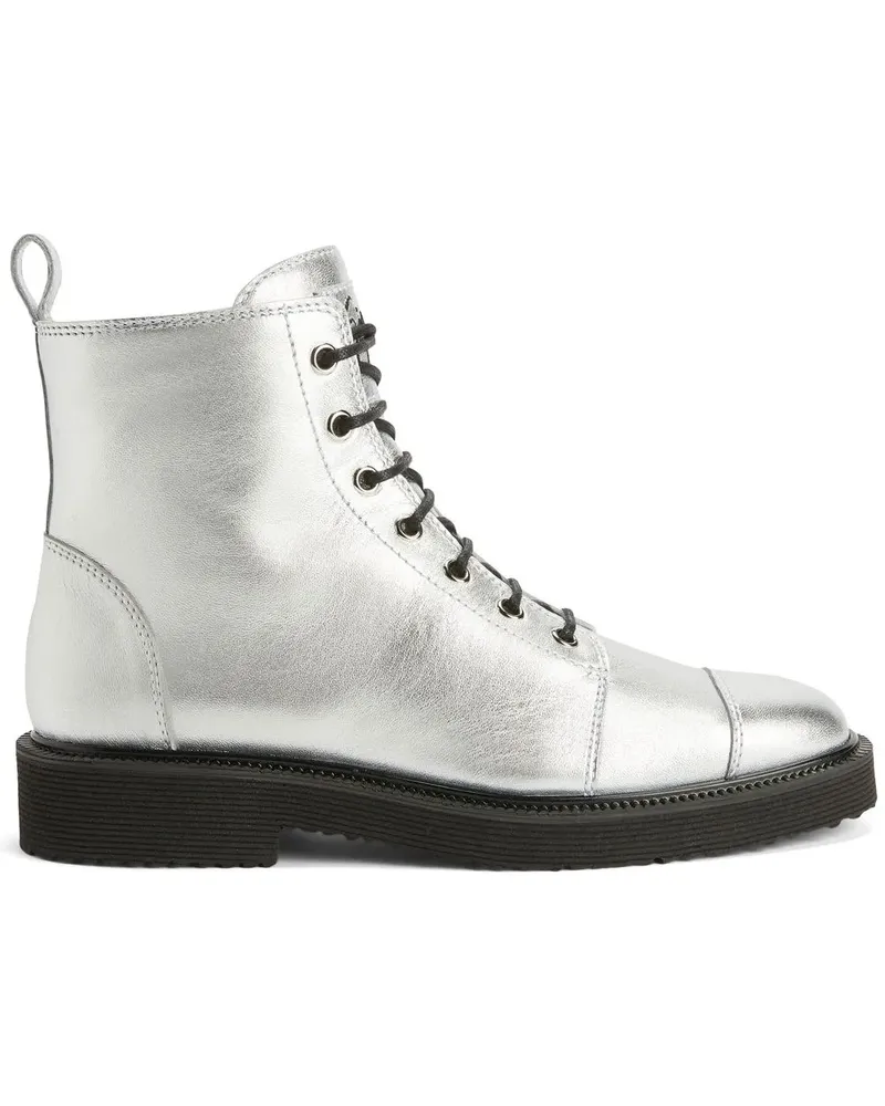 Giuseppe Zanotti Thora Schnürstiefel - Silber Silber