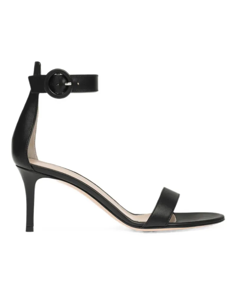 Gianvito Rossi Portofino buckle-fastening leather sandals - Schwarz Schwarz