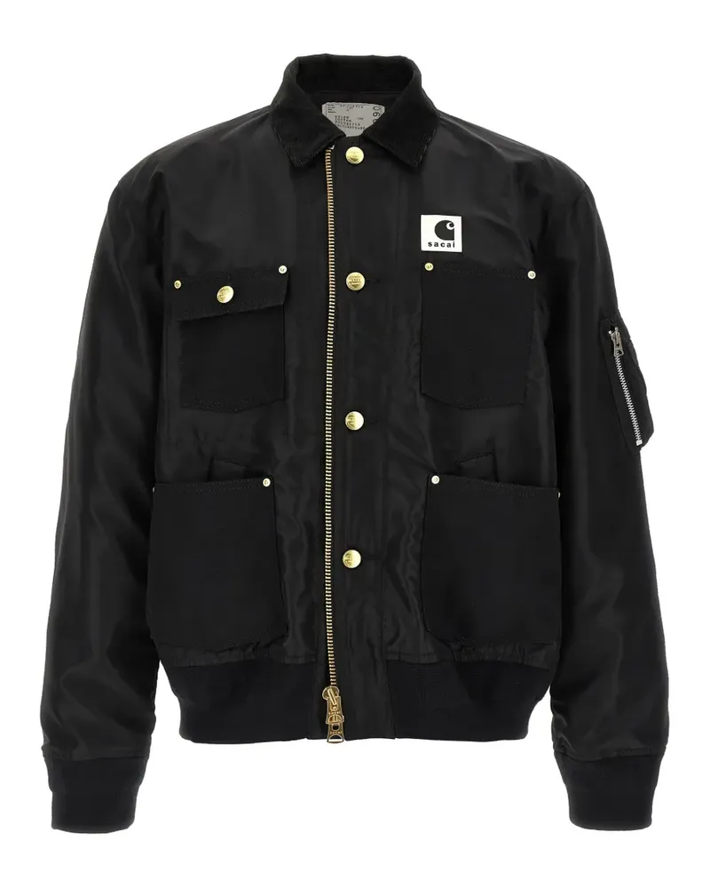 Sacai x Carhartt WIP Duck Jacke - Schwarz Schwarz