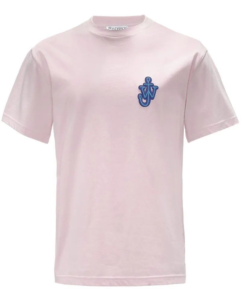 J.W.Anderson T-Shirt mit Anker-Patch Rosa