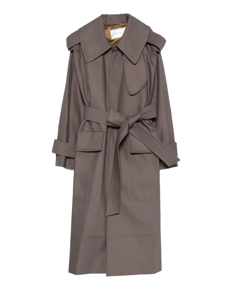 Victoria Beckham Philippa belted trench coat - Grau Grau