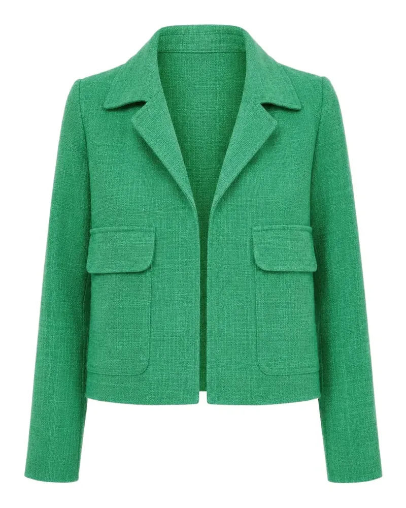 ODEEH flap-pocket tweed jacket - Grün Grün