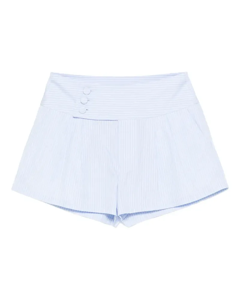 Frame Denim button striped shorts - Blau Blau