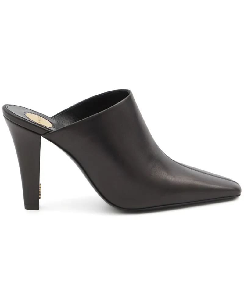Saint Laurent Jill Mules 95mm - Schwarz Schwarz