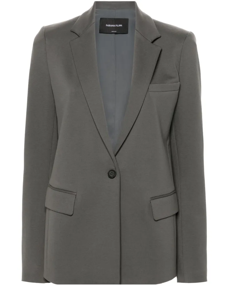 Fabiana Filippi Einreihiger Blazer - Grau Grau