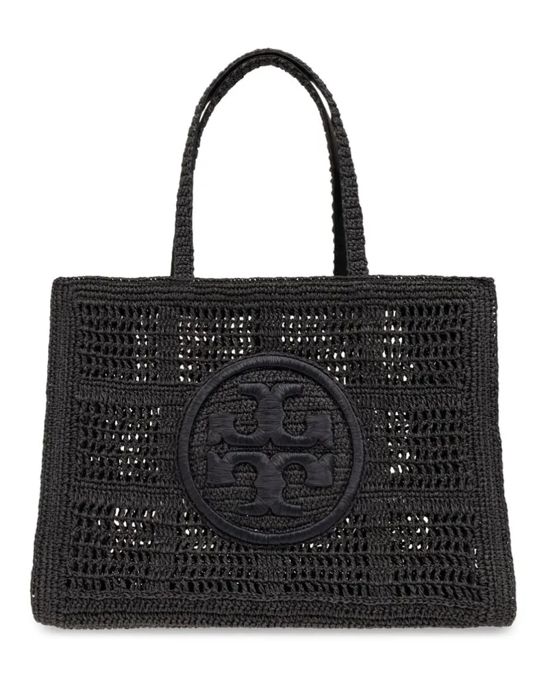 Tory Burch Großer Ella Häkel-Shopper - Schwarz Schwarz