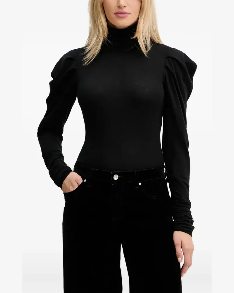 Twin-Set Pullover mit Puffärmeln - Schwarz Schwarz