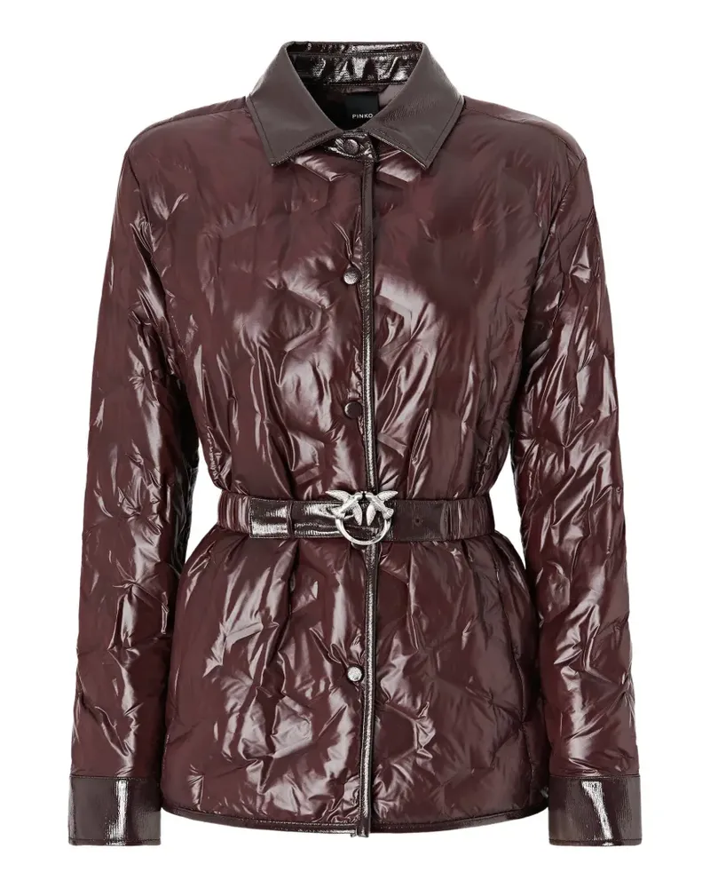Pinko Gesteppte Jacke - Braun Braun
