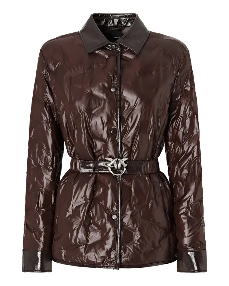 Pinko Gesteppte Jacke - Braun Braun