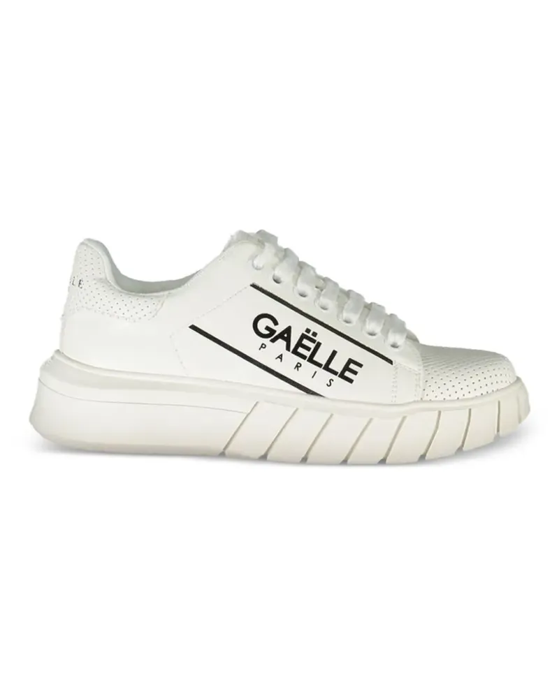 Gaëlle Bonheur Perforierte Sneakers - Weiß Weiß