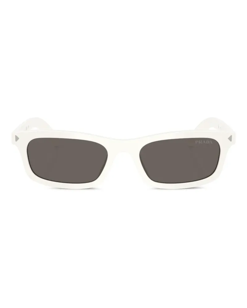 Prada rectangle-frame sunglasses - Weiß Weiß