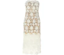 Kleid mit Makramee-Spitze - Weiß