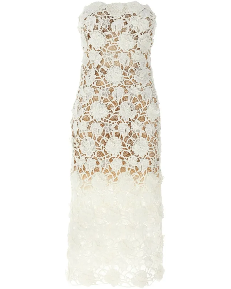 Ermanno Scervino Kleid mit Makramee-Spitze - Weiß Weiß