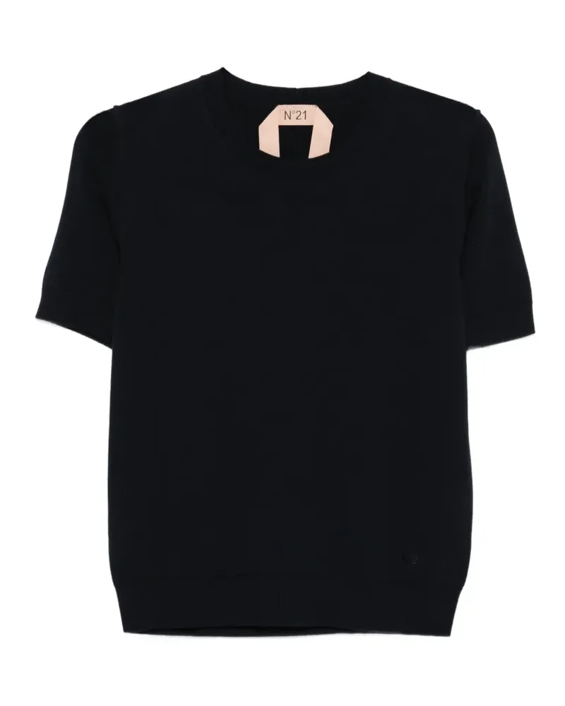N° 21 Kurzärmeliges T-Shirt - Blau Blau