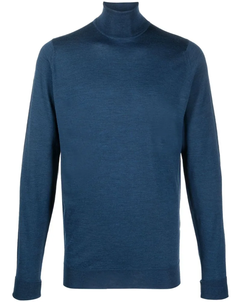 John Smedley Richards Pullover mit Rollkragen Blau