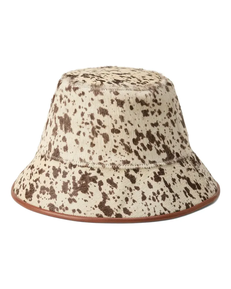 Ralph Lauren Fischerhut mit Kuh-Print - Nude Nude