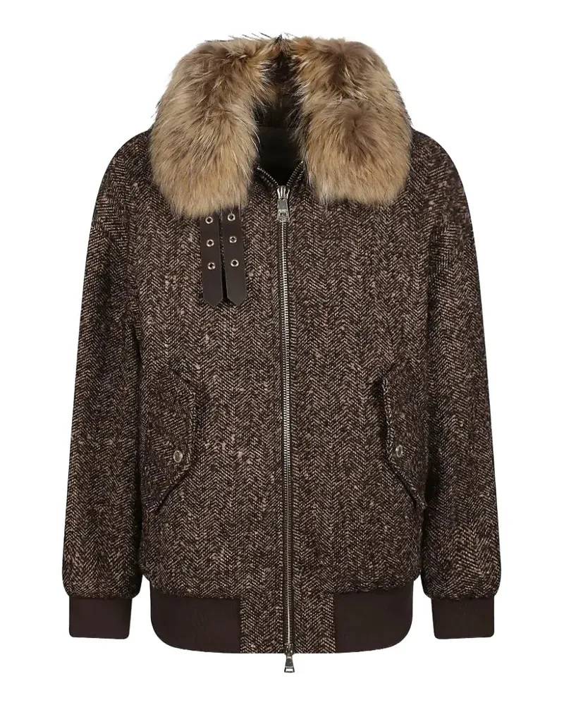 Ermanno Scervino herringbone-pattern jacket - Braun Braun