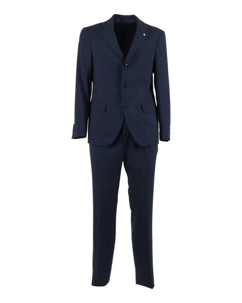 Luigi Bianchi Mantova Geknöpfter Anzug - Blau Blau