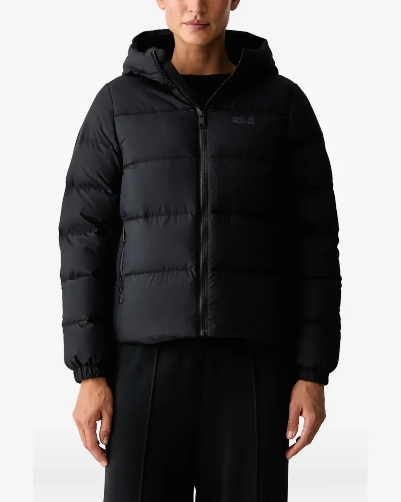 Jack Wolfskin Frozen Palace hooded padded jacket - Schwarz Schwarz