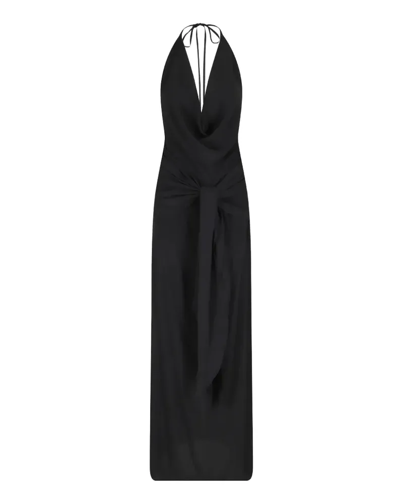 Federica Tosi tie-waist maxi dress - Schwarz Schwarz