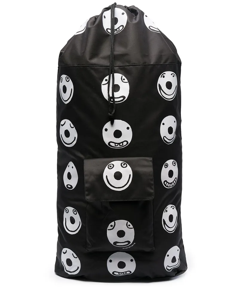 10 Corso Como Rucksack mit Logo-Print Schwarz