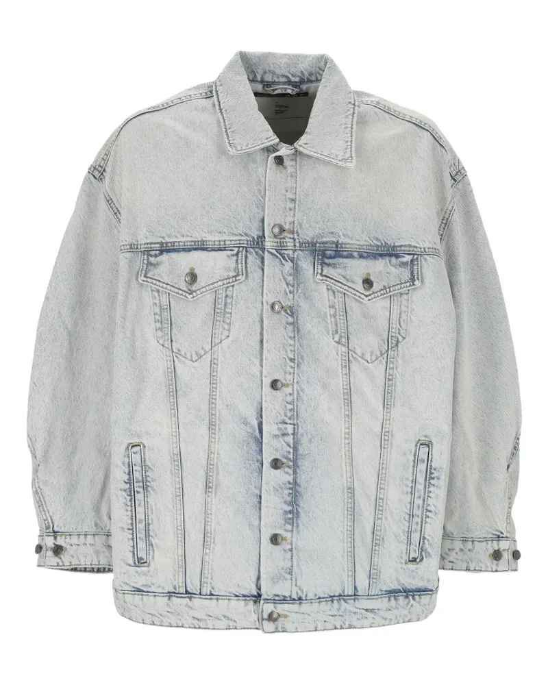 Applied Art Forms buttoned faded-effect jacket - Blau Blau