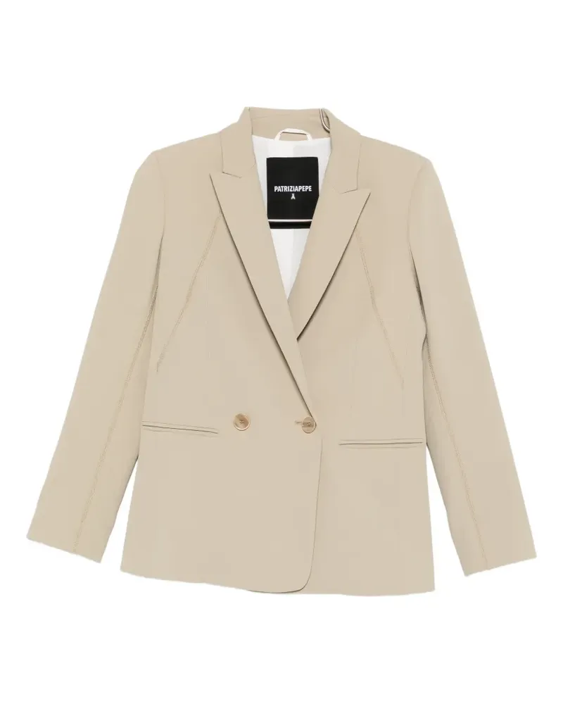 Patrizia Pepe double-breasted blazer - Nude Nude