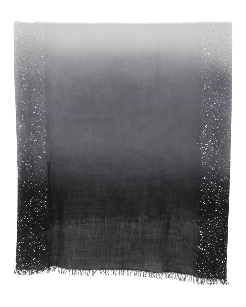 Faliero Sarti New Dania Schal mit Pailletten - Grau Grau