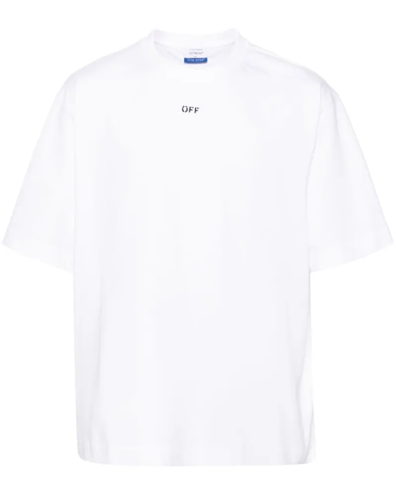 OFF-WHITE T-Shirt mit Logo-Print - Weiß Weiß
