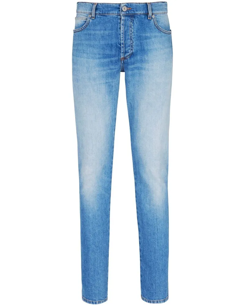 Balmain Klassische Slim-Fit-Jeans - Blau Blau