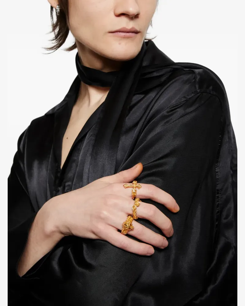 Emanuele Bicocchi Skull ring - Gold Gold