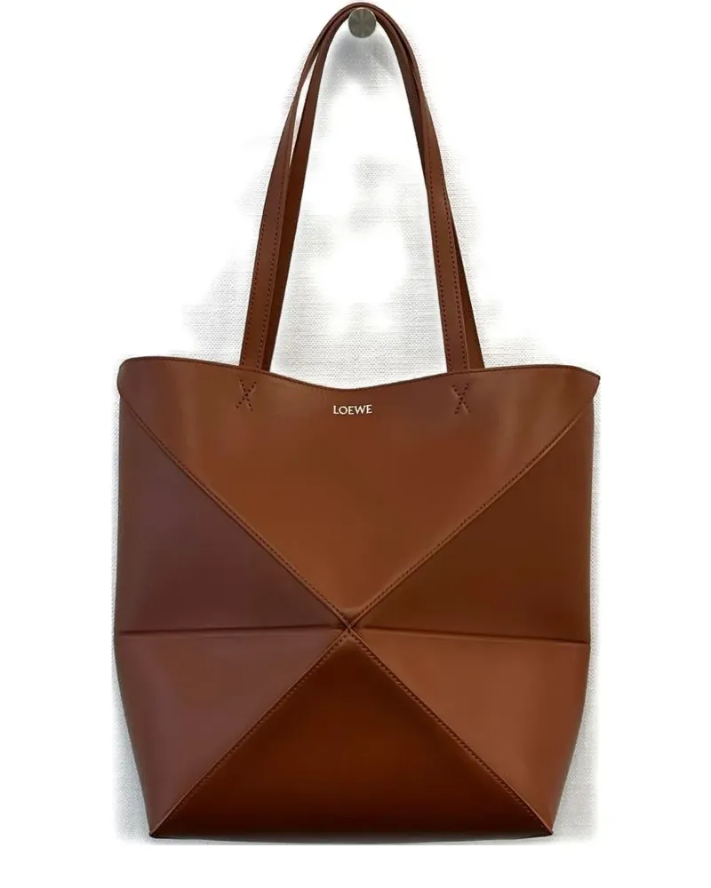 Loewe medium Puzzle Fold shoulder bag - Braun Braun