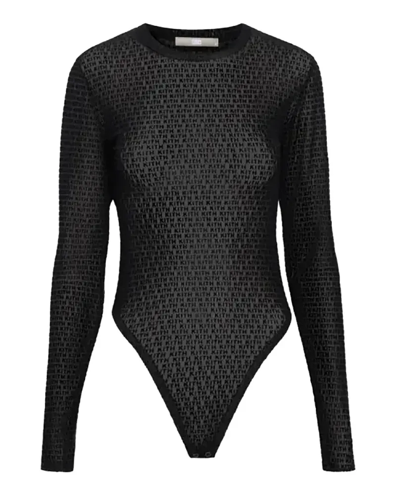 KITH Body mit Monogrammmuster - Schwarz Schwarz