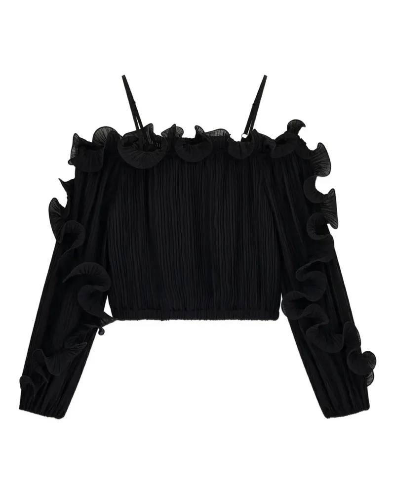 Guess Top mit Rüschen - Schwarz Schwarz