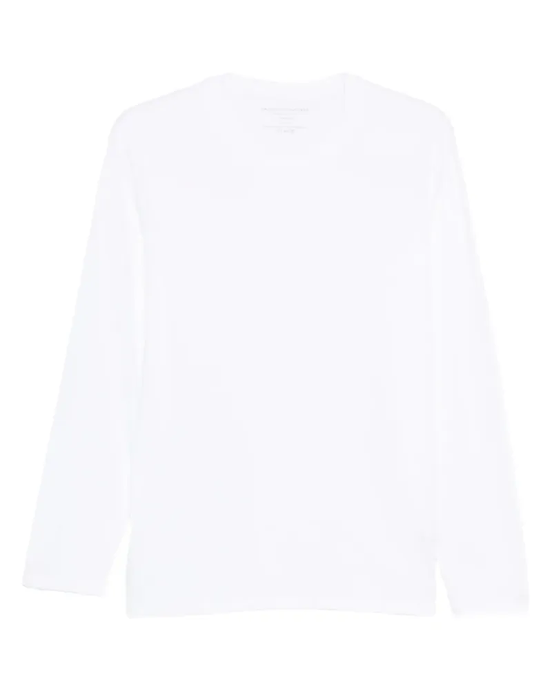 Majestic Klassisches Langarmshirt - Weiß Weiß