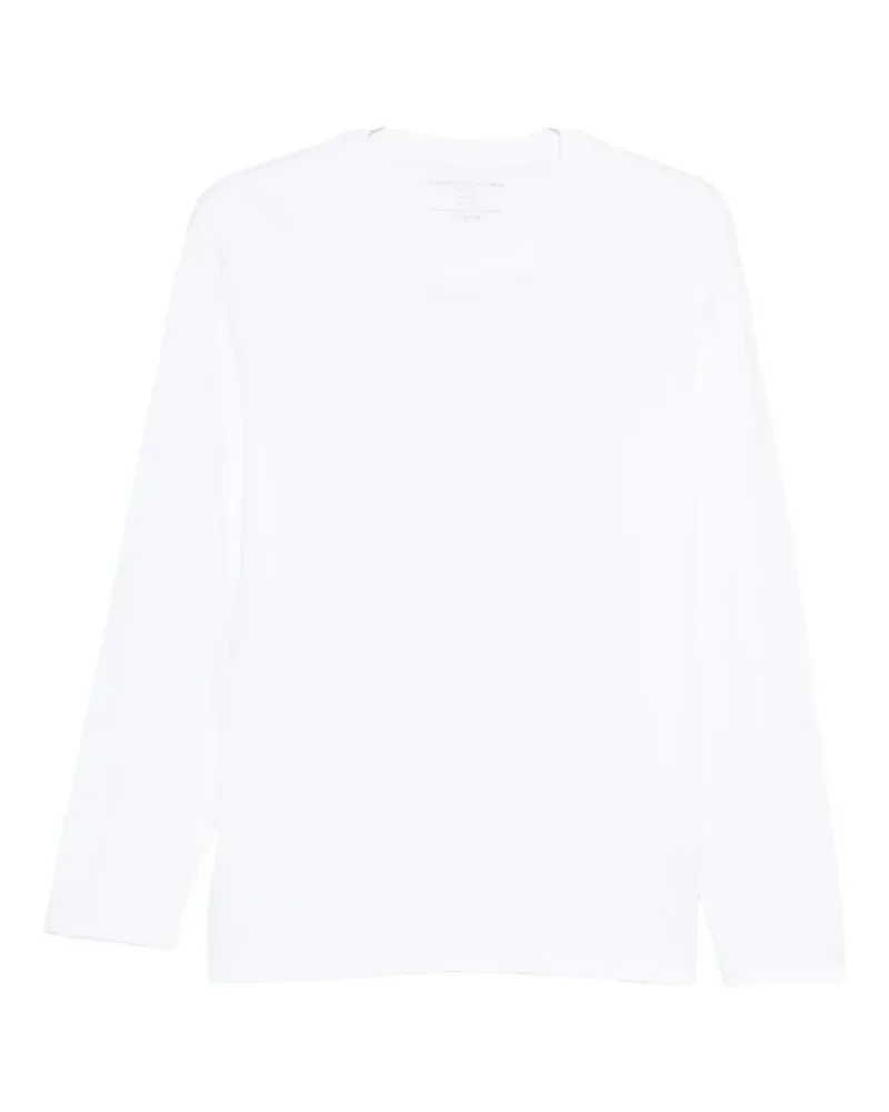 Majestic Klassisches Langarmshirt - Weiß Weiß