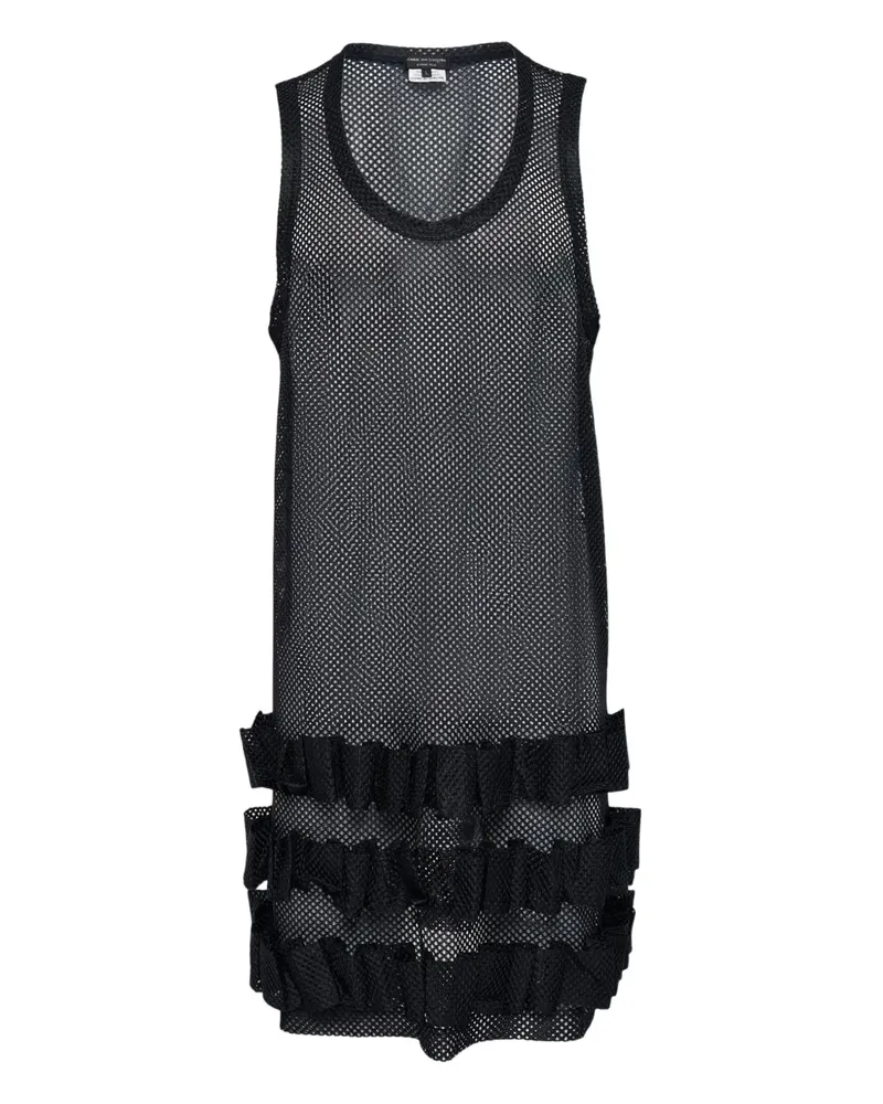 Comme des Garçons ruffled tank top - Schwarz Schwarz